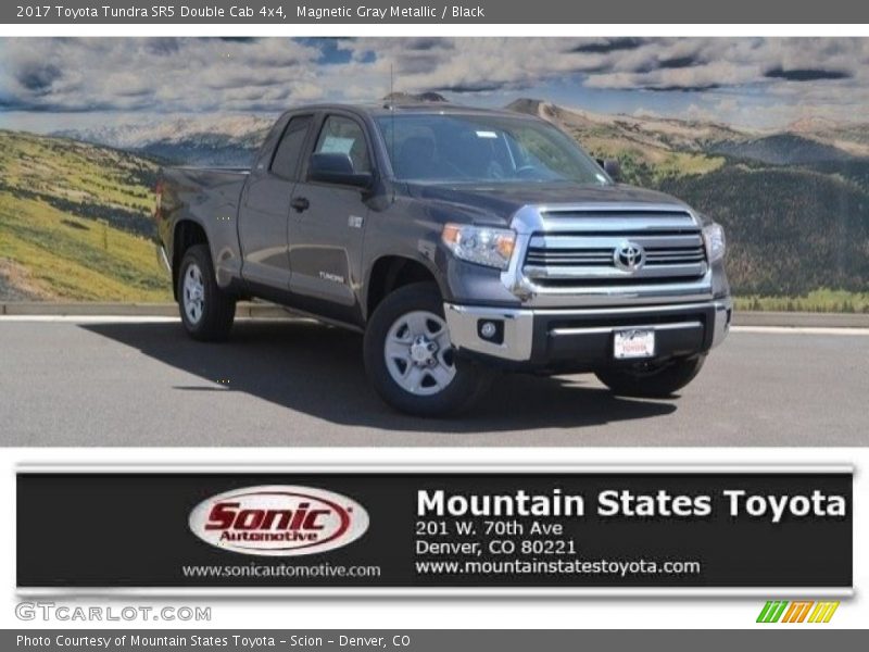 Magnetic Gray Metallic / Black 2017 Toyota Tundra SR5 Double Cab 4x4