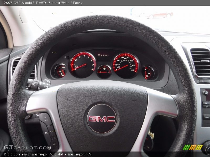 Summit White / Ebony 2007 GMC Acadia SLE AWD