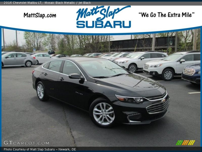 Mosaic Black Metallic / Jet Black 2016 Chevrolet Malibu LT
