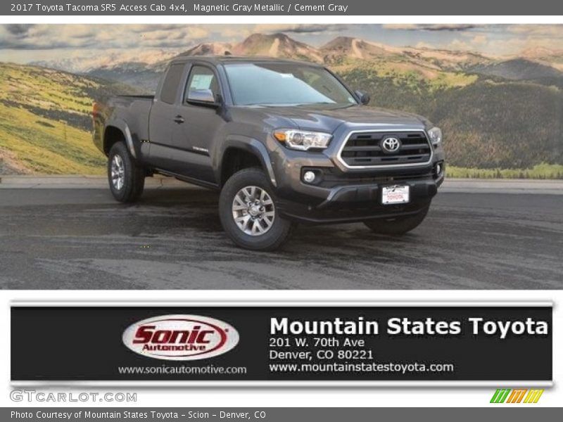 Magnetic Gray Metallic / Cement Gray 2017 Toyota Tacoma SR5 Access Cab 4x4