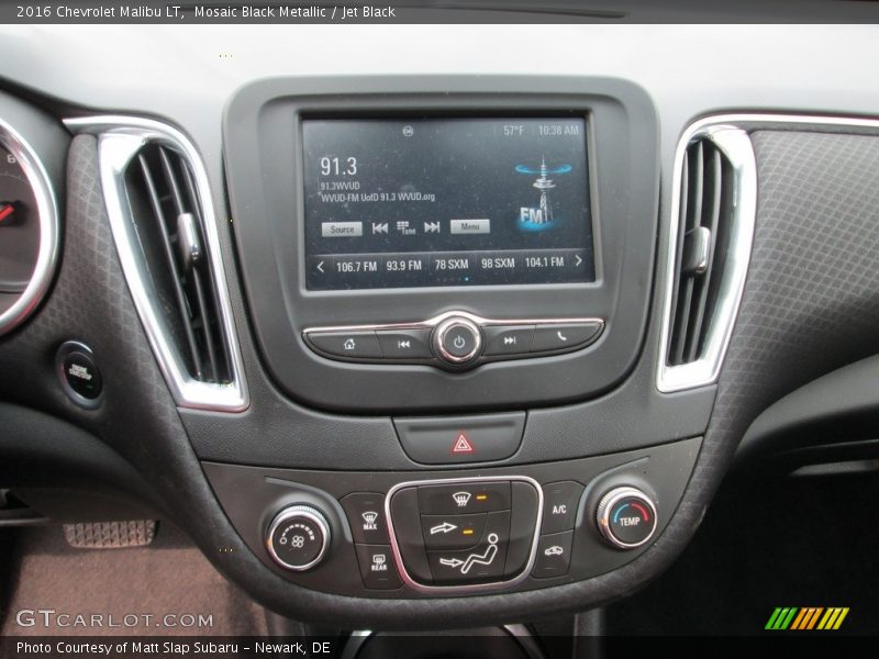 Mosaic Black Metallic / Jet Black 2016 Chevrolet Malibu LT