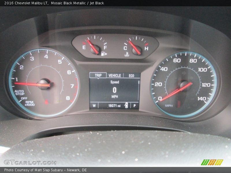 Mosaic Black Metallic / Jet Black 2016 Chevrolet Malibu LT