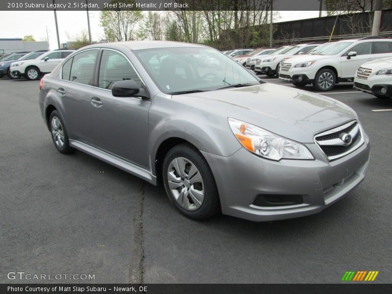 Steel Silver Metallic / Off Black 2010 Subaru Legacy 2.5i Sedan
