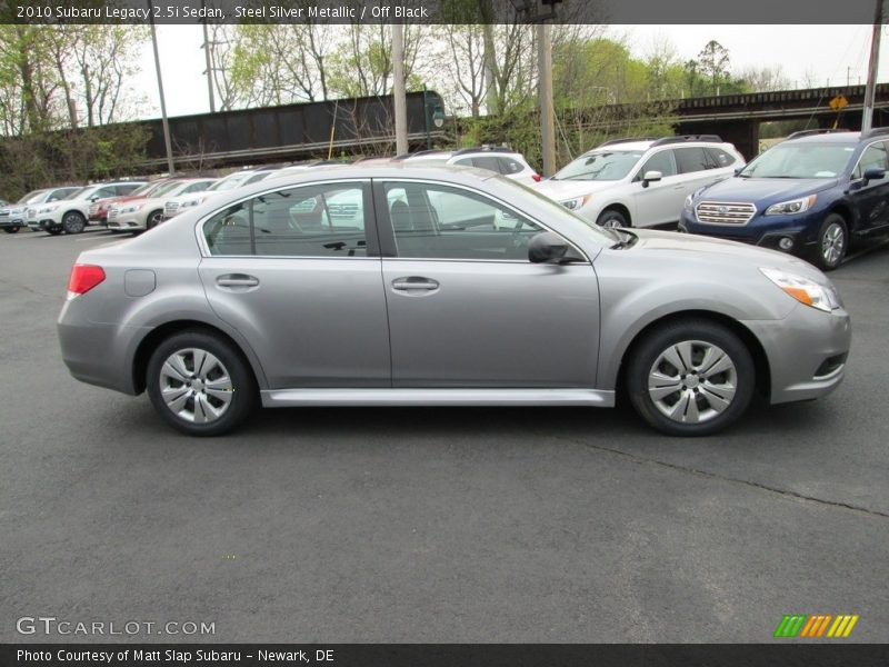 Steel Silver Metallic / Off Black 2010 Subaru Legacy 2.5i Sedan
