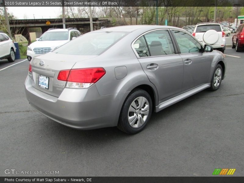 Steel Silver Metallic / Off Black 2010 Subaru Legacy 2.5i Sedan