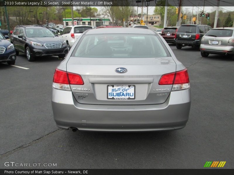 Steel Silver Metallic / Off Black 2010 Subaru Legacy 2.5i Sedan