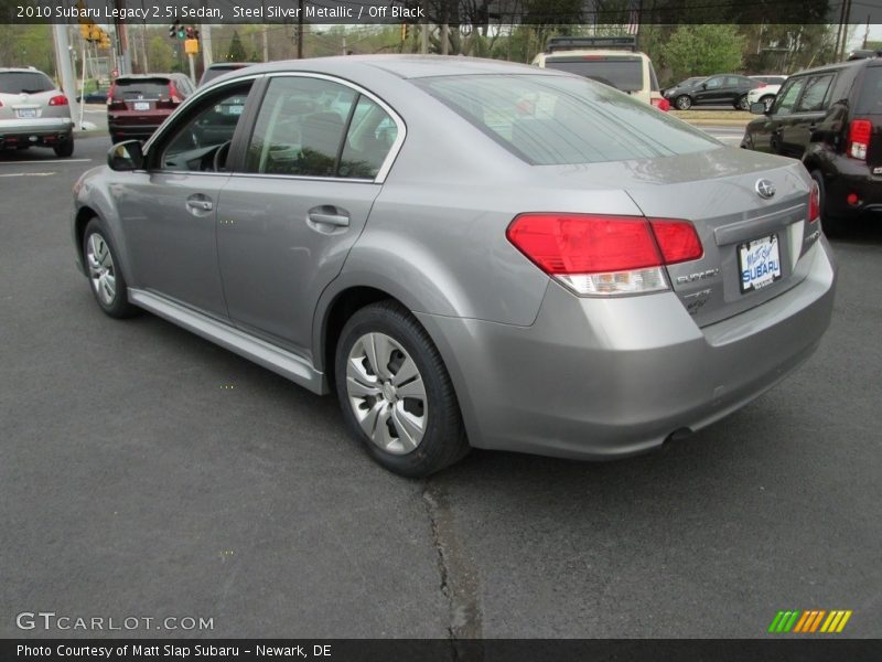 Steel Silver Metallic / Off Black 2010 Subaru Legacy 2.5i Sedan