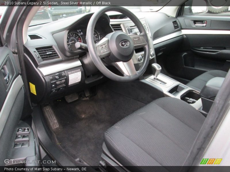 Steel Silver Metallic / Off Black 2010 Subaru Legacy 2.5i Sedan