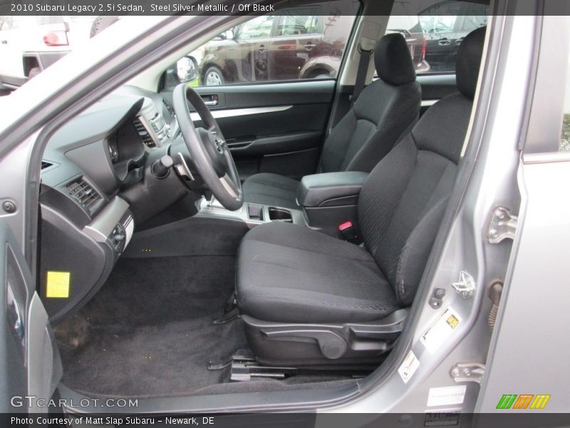 Steel Silver Metallic / Off Black 2010 Subaru Legacy 2.5i Sedan