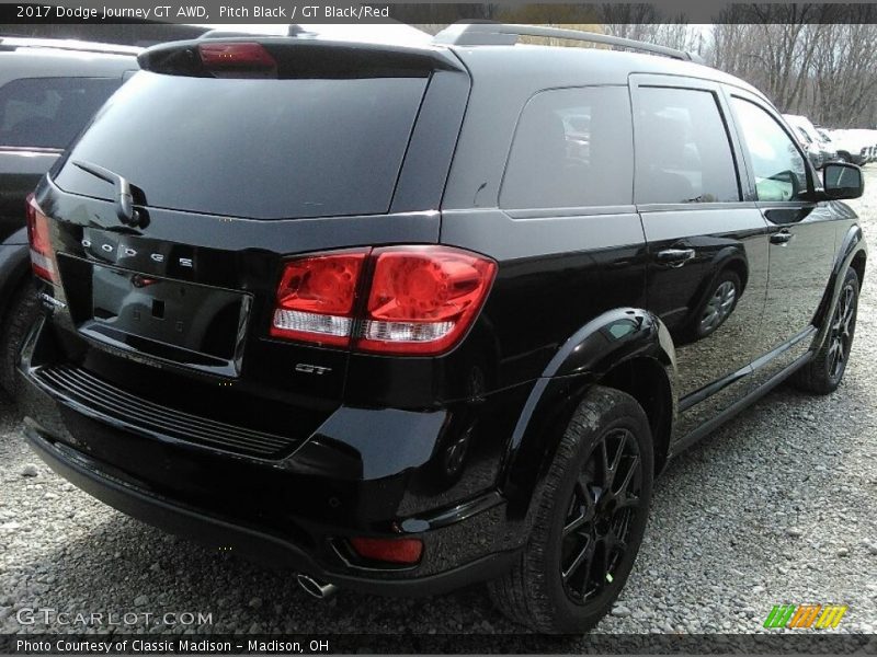Pitch Black / GT Black/Red 2017 Dodge Journey GT AWD