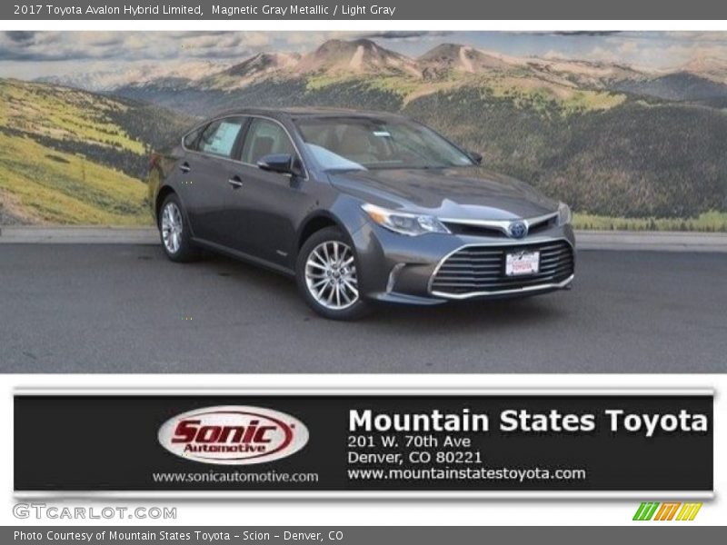 Magnetic Gray Metallic / Light Gray 2017 Toyota Avalon Hybrid Limited