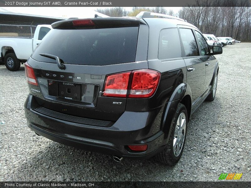 Granite Pearl-Coat / Black 2017 Dodge Journey SXT AWD