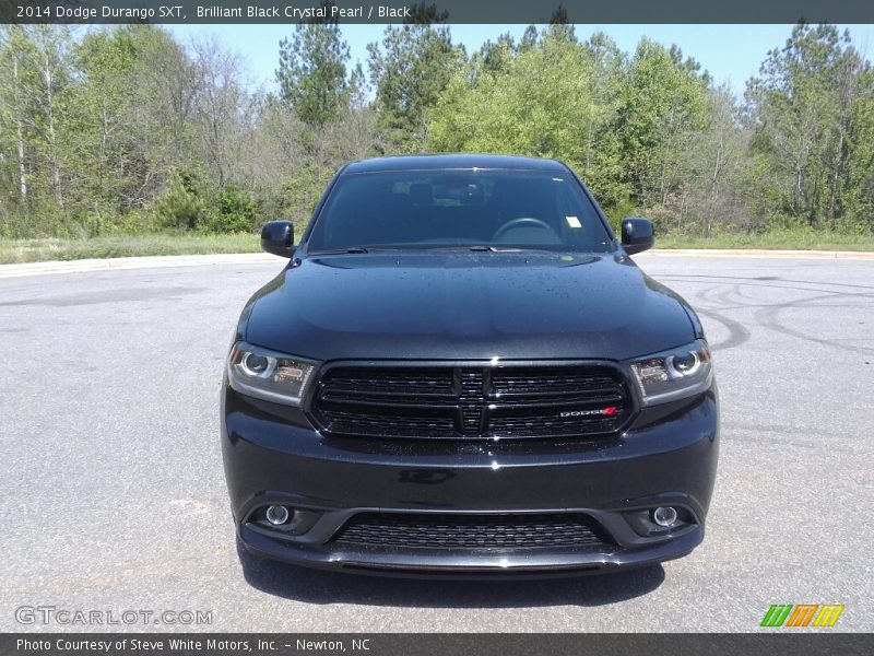 Brilliant Black Crystal Pearl / Black 2014 Dodge Durango SXT