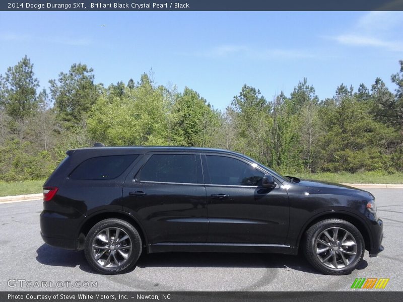 Brilliant Black Crystal Pearl / Black 2014 Dodge Durango SXT