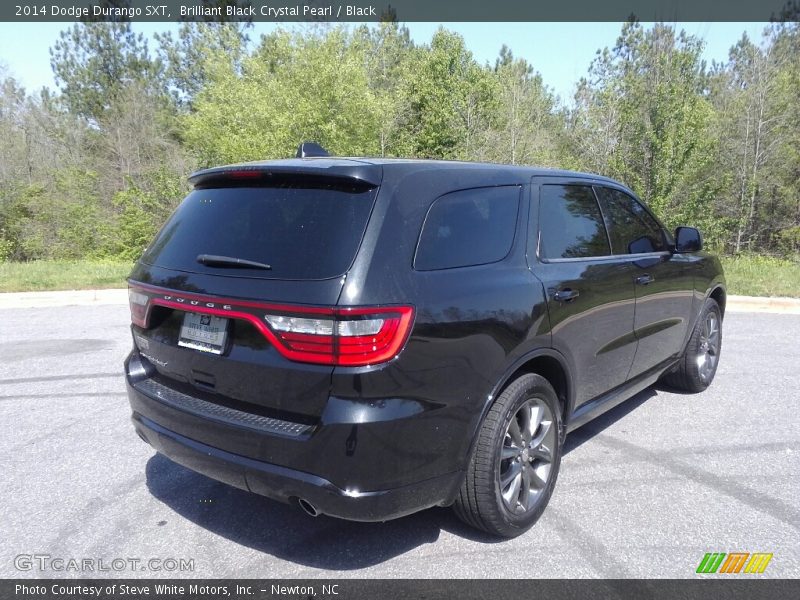 Brilliant Black Crystal Pearl / Black 2014 Dodge Durango SXT