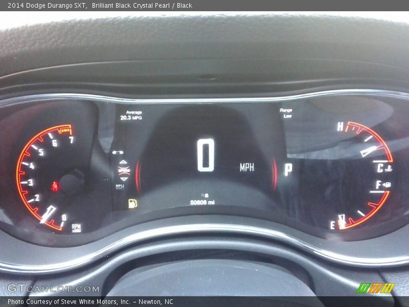 Brilliant Black Crystal Pearl / Black 2014 Dodge Durango SXT