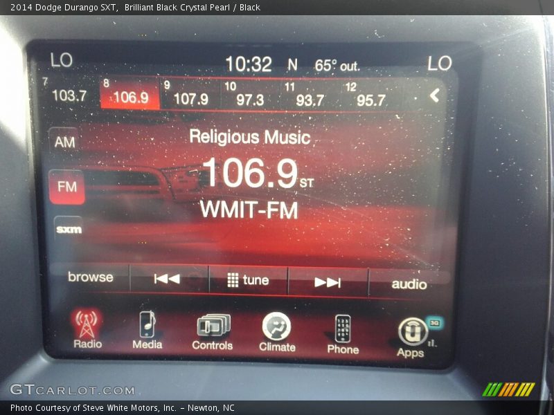 Brilliant Black Crystal Pearl / Black 2014 Dodge Durango SXT