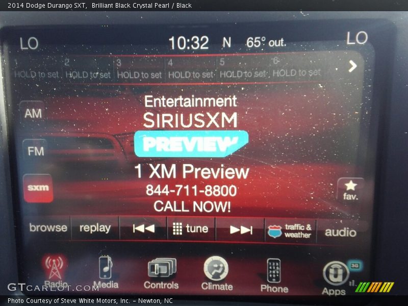 Brilliant Black Crystal Pearl / Black 2014 Dodge Durango SXT