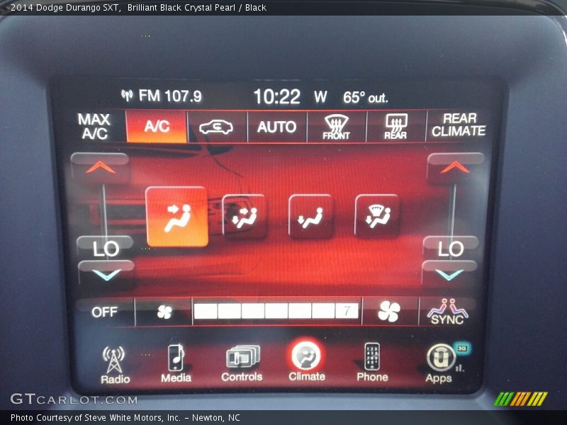 Brilliant Black Crystal Pearl / Black 2014 Dodge Durango SXT