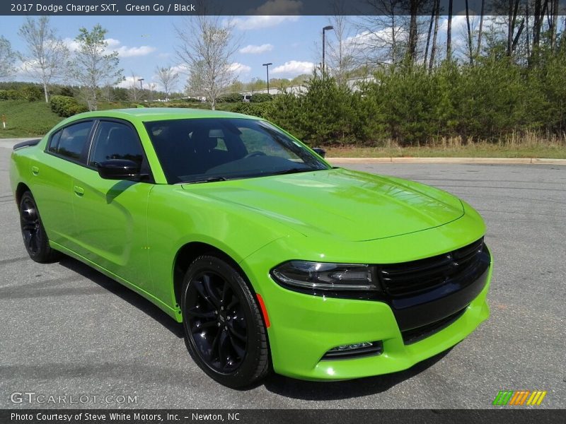 Green Go / Black 2017 Dodge Charger SXT