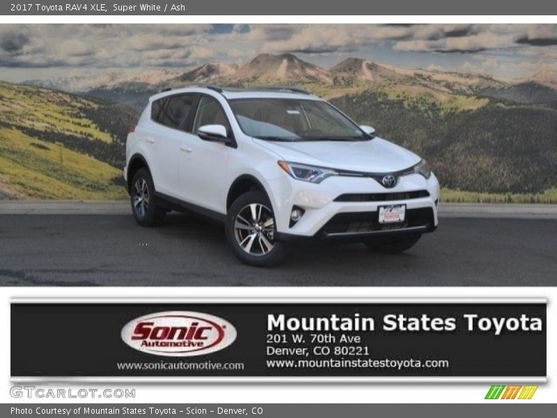 Super White / Ash 2017 Toyota RAV4 XLE