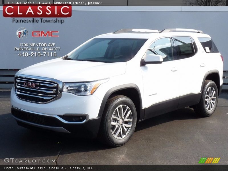 White Frost Tricoat / Jet Black 2017 GMC Acadia SLE AWD