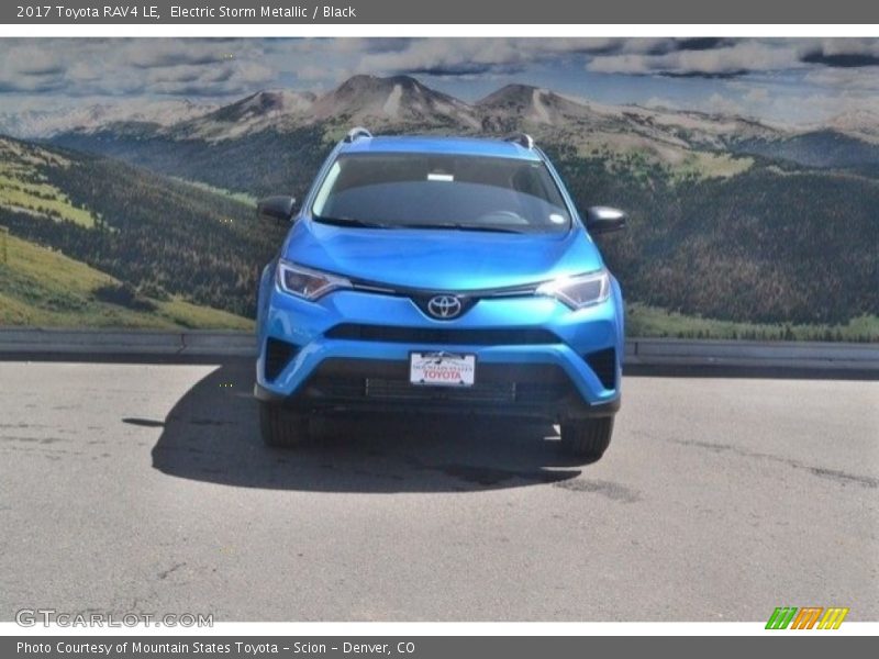 Electric Storm Metallic / Black 2017 Toyota RAV4 LE