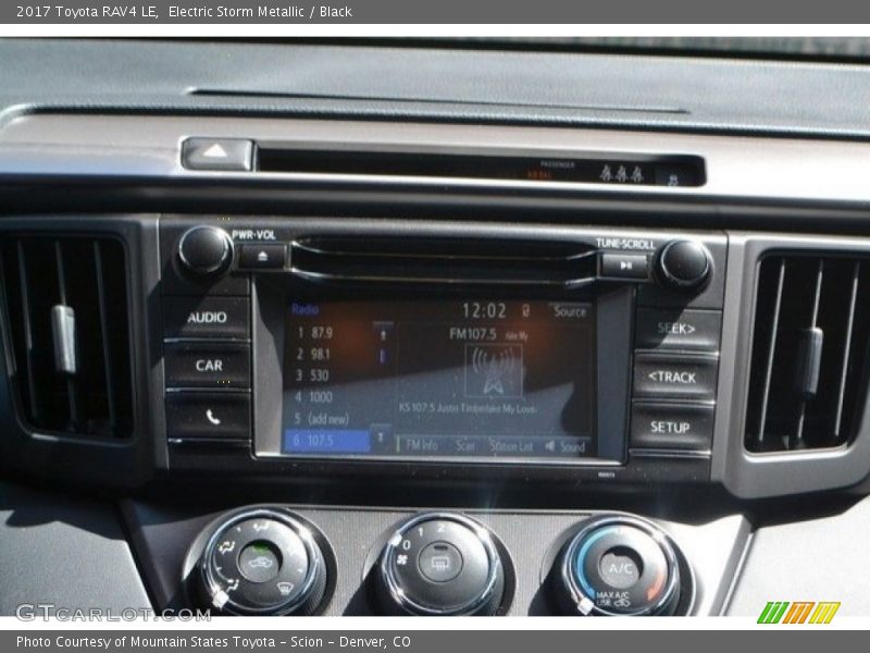 Electric Storm Metallic / Black 2017 Toyota RAV4 LE