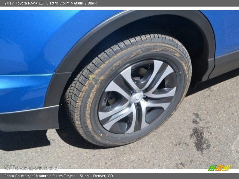 Electric Storm Metallic / Black 2017 Toyota RAV4 LE