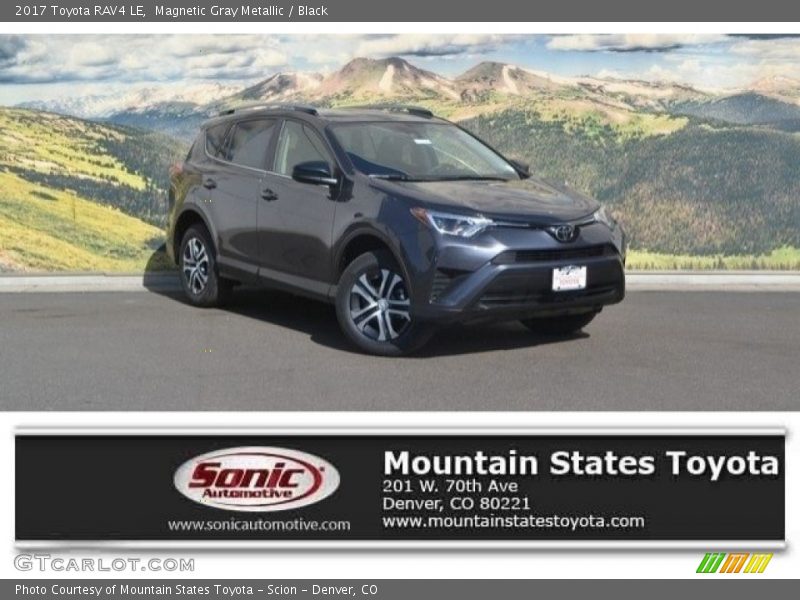 Magnetic Gray Metallic / Black 2017 Toyota RAV4 LE