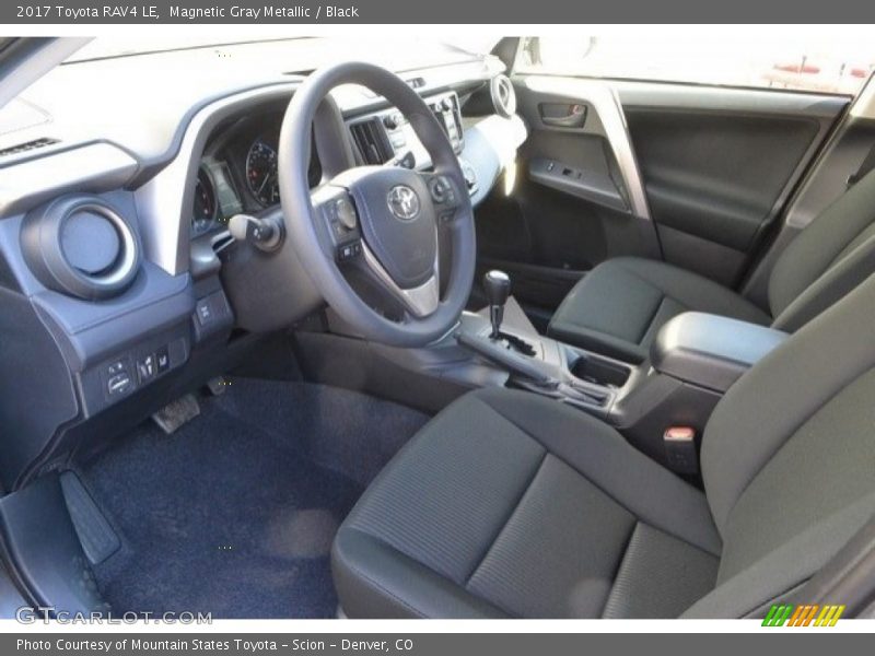 Magnetic Gray Metallic / Black 2017 Toyota RAV4 LE