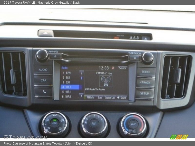 Magnetic Gray Metallic / Black 2017 Toyota RAV4 LE