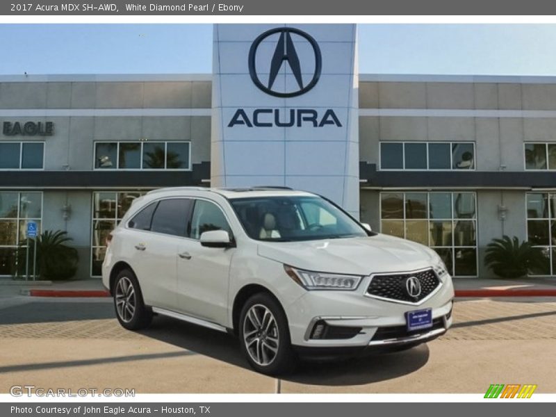 White Diamond Pearl / Ebony 2017 Acura MDX SH-AWD