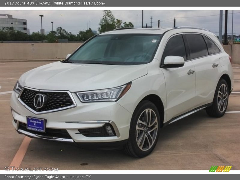 White Diamond Pearl / Ebony 2017 Acura MDX SH-AWD