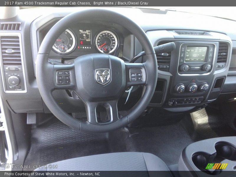 Bright White / Black/Diesel Gray 2017 Ram 4500 Tradesman Regular Cab Chassis