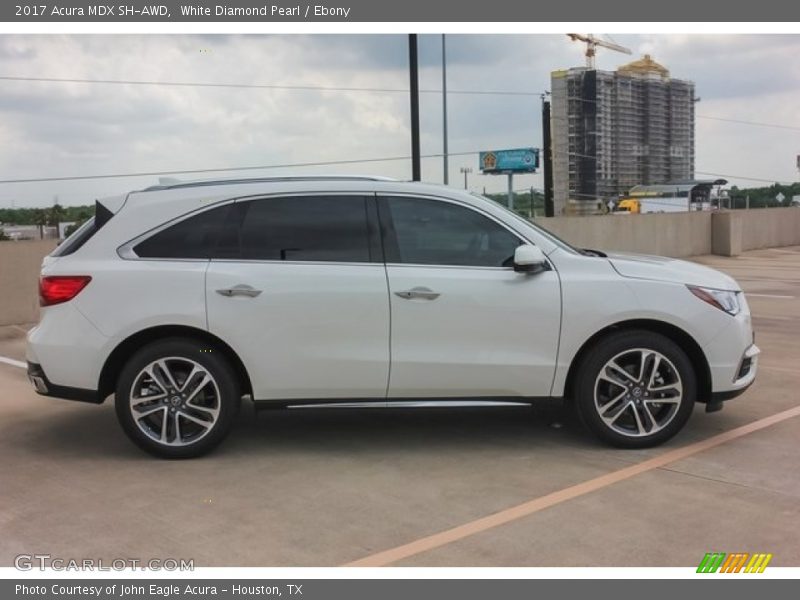 White Diamond Pearl / Ebony 2017 Acura MDX SH-AWD