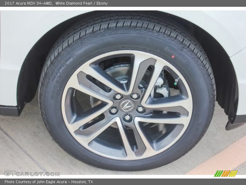 White Diamond Pearl / Ebony 2017 Acura MDX SH-AWD