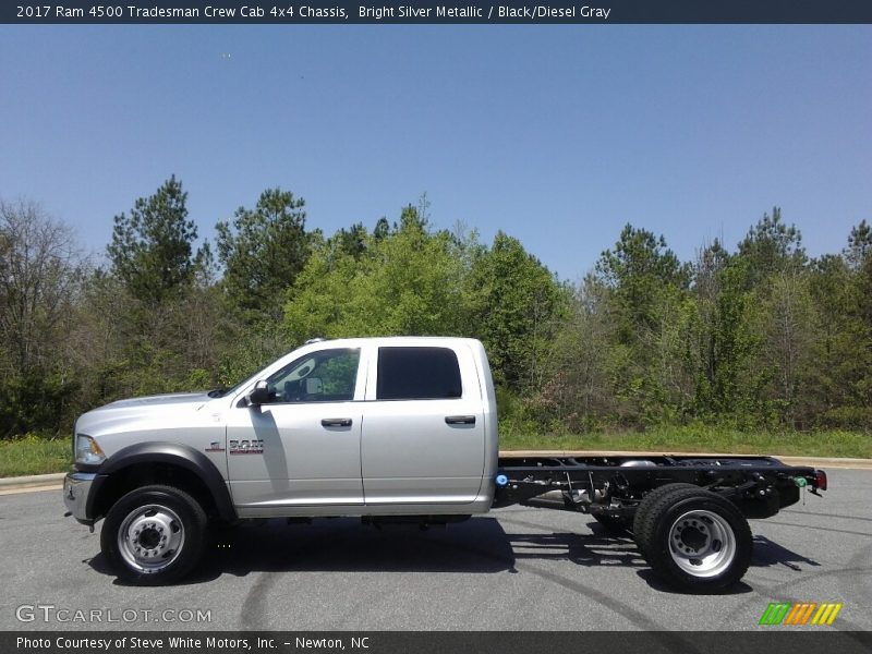 Bright Silver Metallic / Black/Diesel Gray 2017 Ram 4500 Tradesman Crew Cab 4x4 Chassis