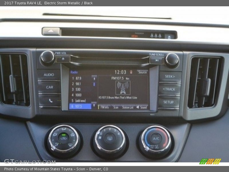 Electric Storm Metallic / Black 2017 Toyota RAV4 LE