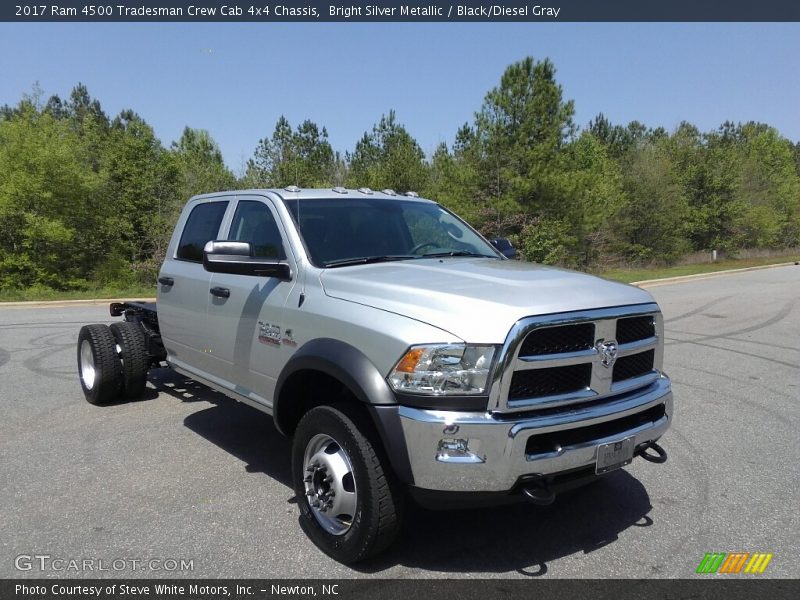 Bright Silver Metallic / Black/Diesel Gray 2017 Ram 4500 Tradesman Crew Cab 4x4 Chassis