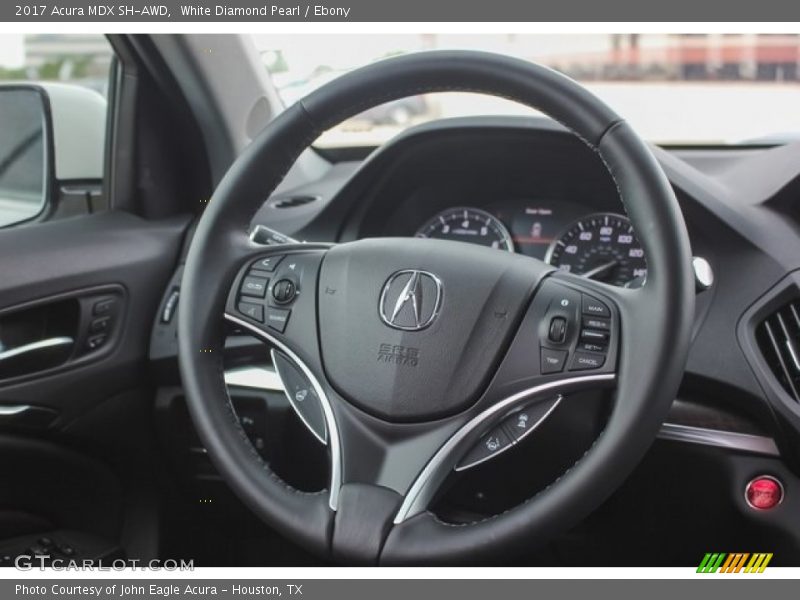White Diamond Pearl / Ebony 2017 Acura MDX SH-AWD