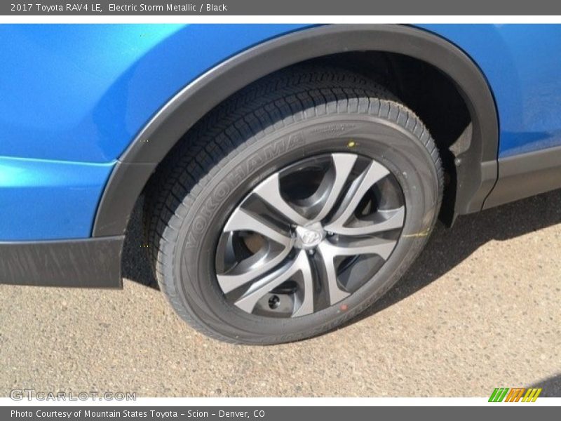 Electric Storm Metallic / Black 2017 Toyota RAV4 LE