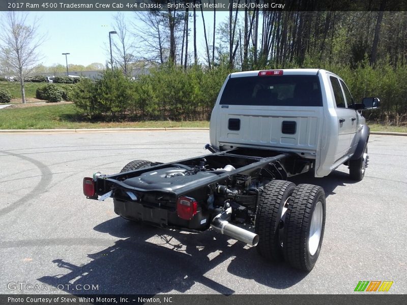 Bright Silver Metallic / Black/Diesel Gray 2017 Ram 4500 Tradesman Crew Cab 4x4 Chassis