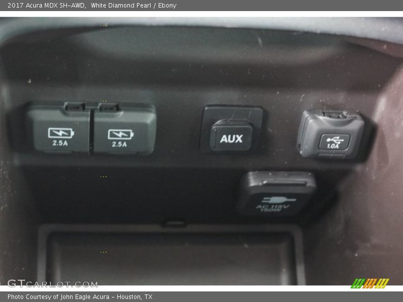 White Diamond Pearl / Ebony 2017 Acura MDX SH-AWD