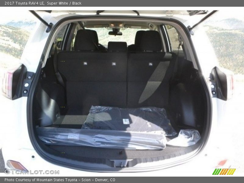 Super White / Black 2017 Toyota RAV4 LE
