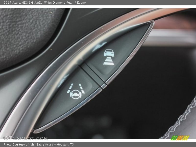 White Diamond Pearl / Ebony 2017 Acura MDX SH-AWD