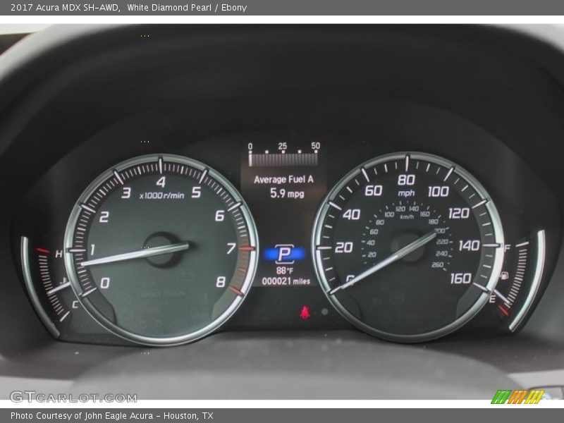 White Diamond Pearl / Ebony 2017 Acura MDX SH-AWD
