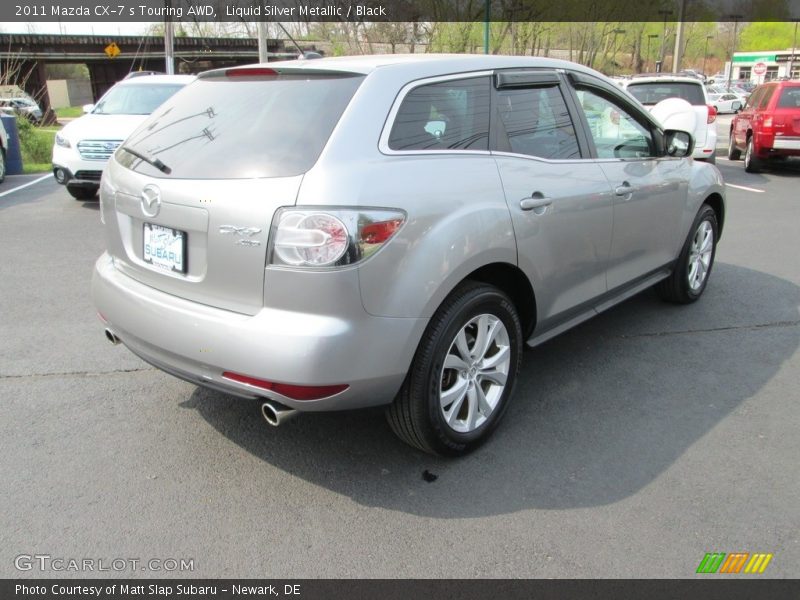 Liquid Silver Metallic / Black 2011 Mazda CX-7 s Touring AWD