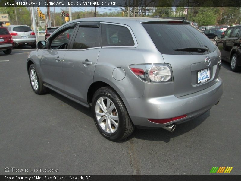 Liquid Silver Metallic / Black 2011 Mazda CX-7 s Touring AWD