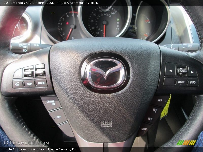 Liquid Silver Metallic / Black 2011 Mazda CX-7 s Touring AWD